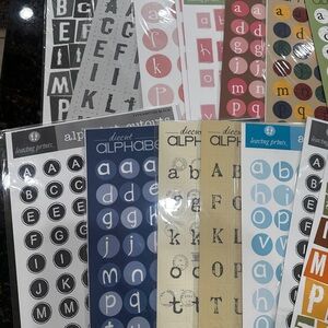 Alphabet Cutout Sheets